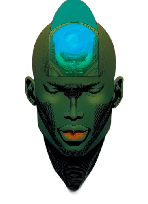 mask, face, robot, crown transparent PNG cut-out