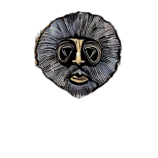 mask, face, hair, crown, watercolor, cartoon, fantasy art, concept art transparent PNG cut-out