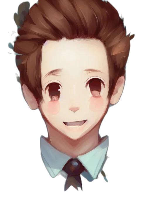 face, staff, cartoon, anime, pixel art, watercolor, pastel, dark transparent PNG cut-out