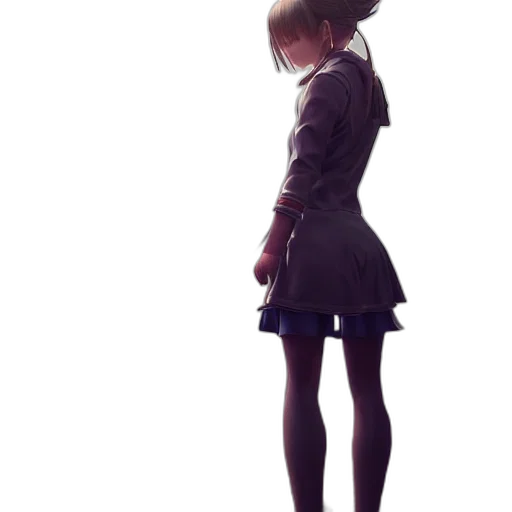 dress, jacket, staff, weapon, concept art, 3d render, photorealistic, anime transparent PNG cut-out