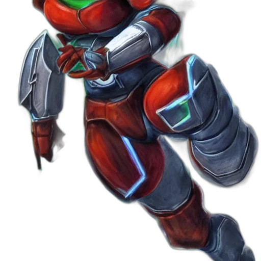 robot, weapon, staff, concept art, fantasy art, 3d render, pixel art, red transparent PNG cut-out