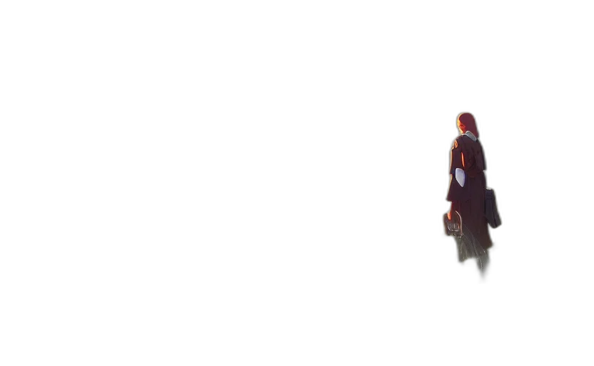 dress, jacket, staff, robot, concept art, 3d render, anime, pixel art transparent PNG cut-out