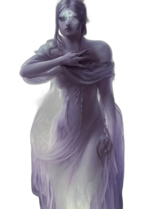 dress, creature, jewelry, face, fantasy art, concept art, photorealistic, oil painting transparent PNG cut-out