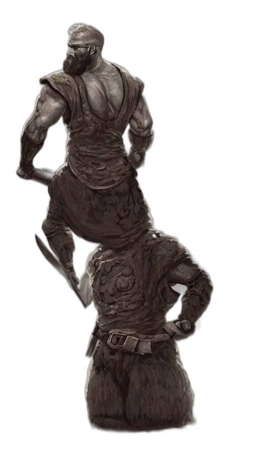 creature, staff, mask, dragon transparent PNG cut-out