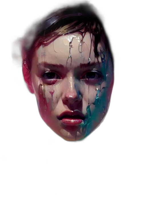 face, mask, creature, crown transparent PNG cut-out