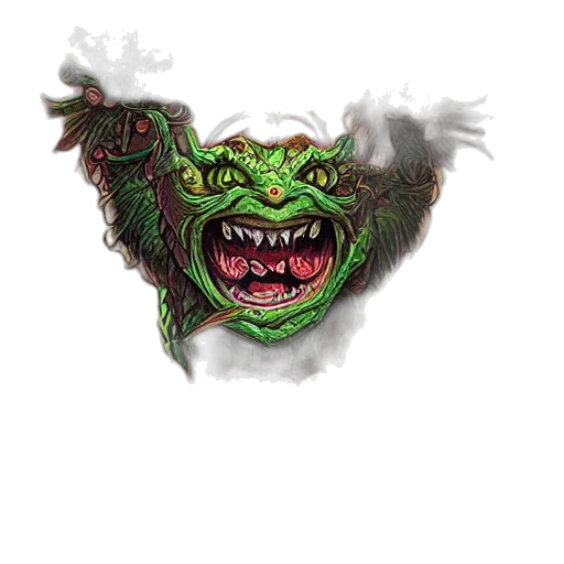 mask, dragon, face, creature transparent PNG cut-out