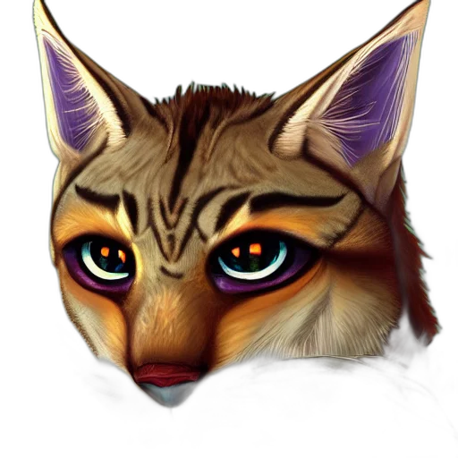 animal, face, mask, creature, photorealistic, fantasy art, concept art, watercolor transparent PNG cut-out