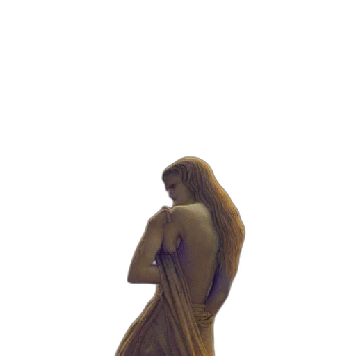 dress, jewelry, creature, hair, 3d render, concept art, vaporwave, photorealistic transparent PNG cut-out