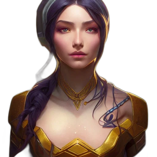 face, jewelry, crown, staff, fantasy art, concept art, comic book art, photorealistic transparent PNG cut-out