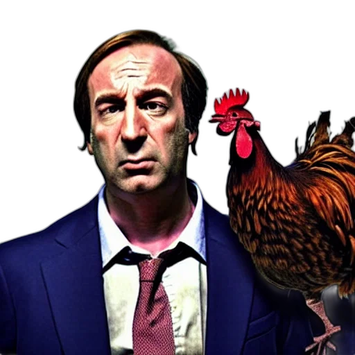 animal, jacket, concept art, photorealistic, saul, goodman, rooster, medieval transparent PNG cut-out