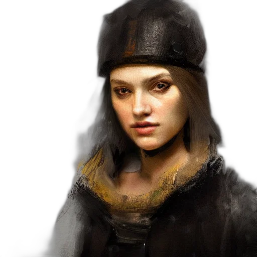 hat, face, staff, jacket, photorealistic, fantasy art, oil painting, concept art transparent PNG cut-out
