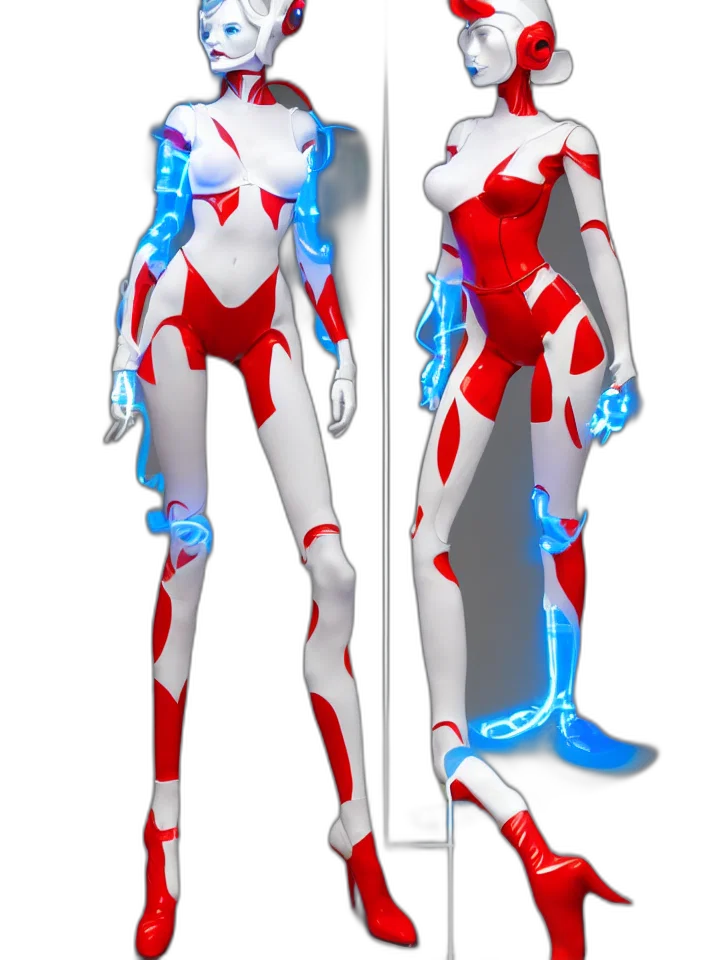 robot, concept art, 3d render, comic book art transparent PNG cut-out