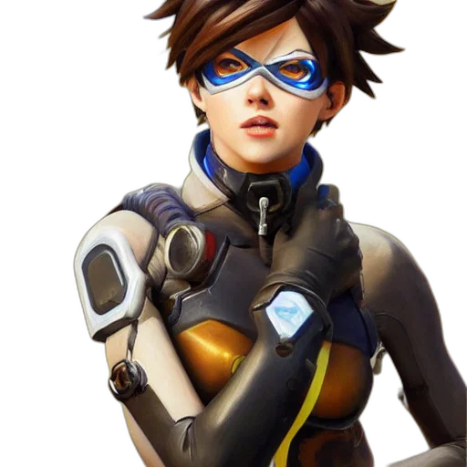 face, robot, jacket, weapon, concept art, anime, cyberpunk, 3d render transparent PNG cut-out