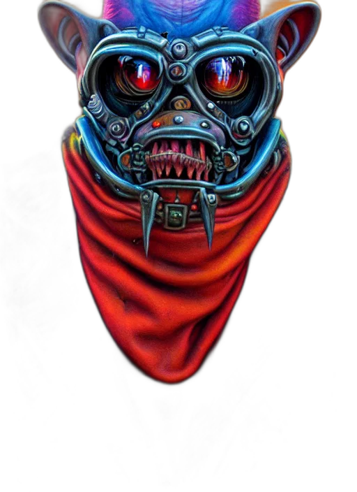 mask, robot, face, creature, cyberpunk, concept art, comic book art, fantasy art transparent PNG cut-out