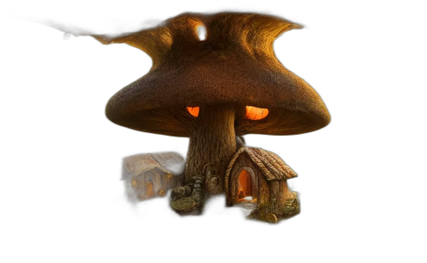 hat, crown, umbrella, creature transparent PNG cut-out