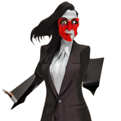 mask, staff, creature, concept art transparent PNG cut-out