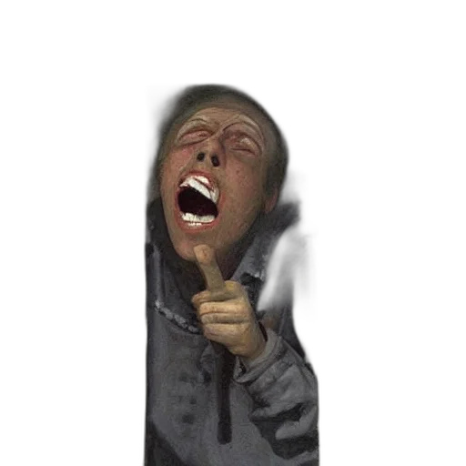 face, jacket, mask, umbrella, 3d render, photorealistic, concept art, pixel art transparent PNG cut-out