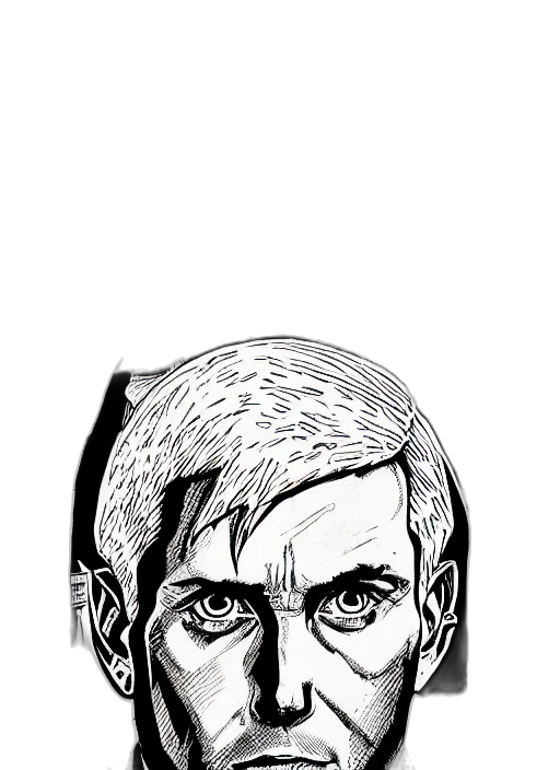 face, mask, comic book art, cartoon transparent PNG cut-out