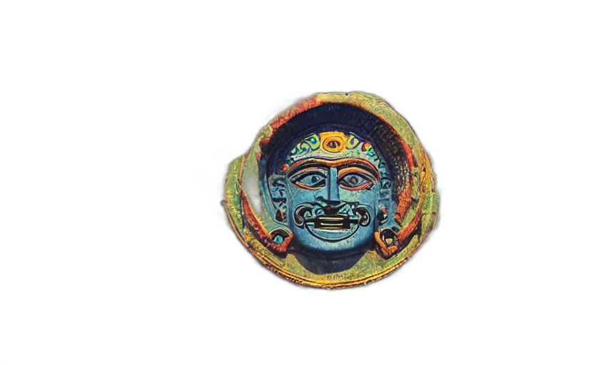 mask, jewelry, face, staff, misteriuos, colored, old, film transparent PNG cut-out