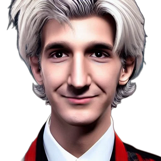 face, hair, staff, jacket transparent PNG cut-out