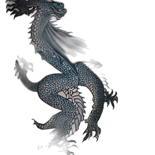 dragon, creature, animal, staff transparent PNG cut-out