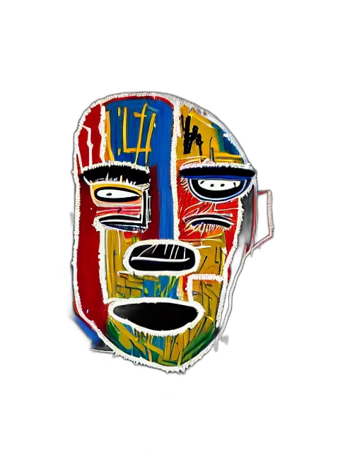 mask, face, crown, jacket transparent PNG cut-out