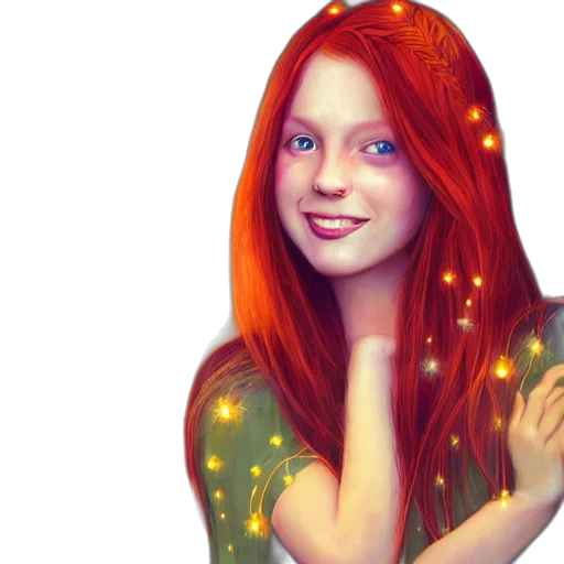 fantasy art, photorealistic, cartoon, 3d render, outer space, neon lights, red, portrait transparent PNG cut-out
