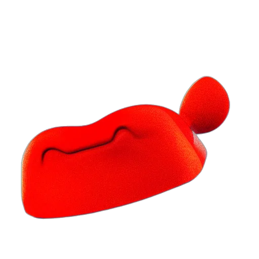 hat, crown, jewelry, mask, 3d render, red, handsome, attractive transparent PNG cut-out