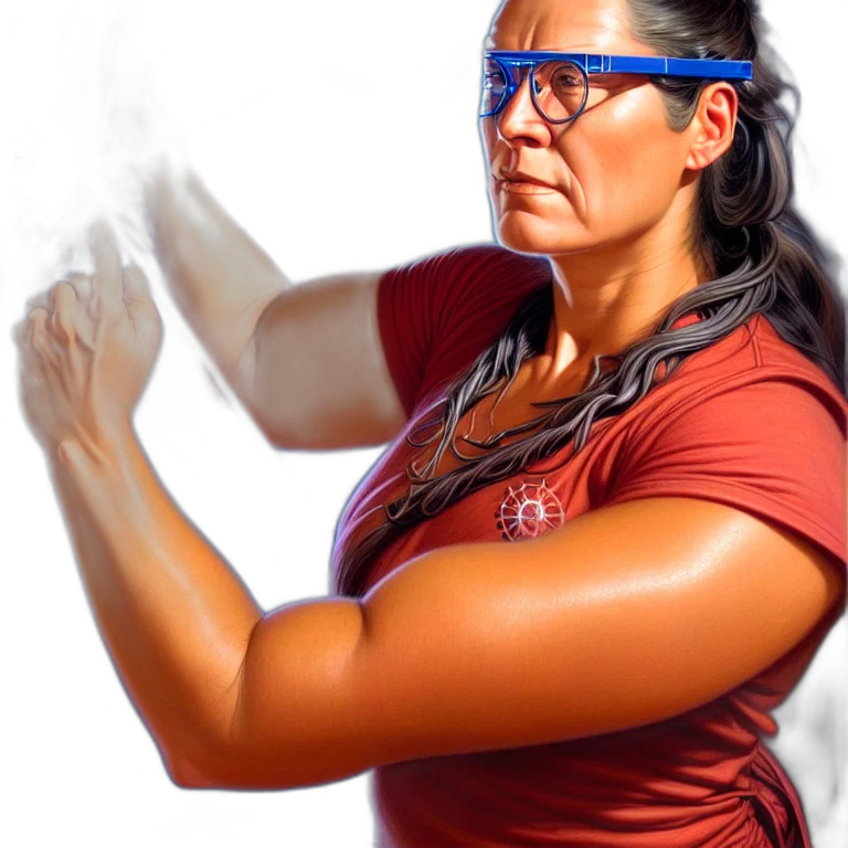 staff, photorealistic, epic, portrait, slightly, muscular, indigenous, visionary transparent PNG cut-out