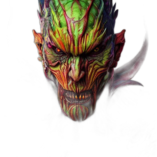 mask, creature, face, dragon transparent PNG cut-out