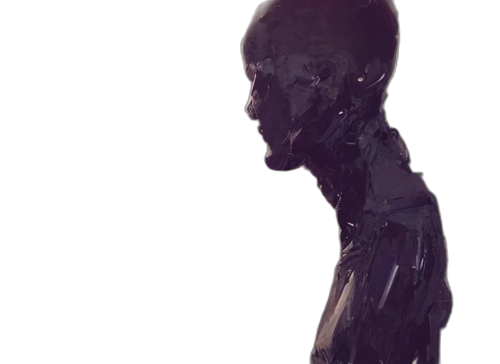 robot, face, mask, creature transparent PNG cut-out