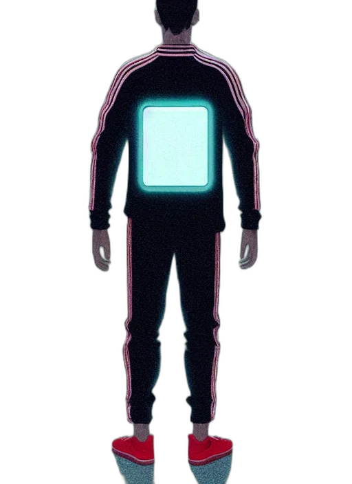 robot, jacket, staff, mask transparent PNG cut-out