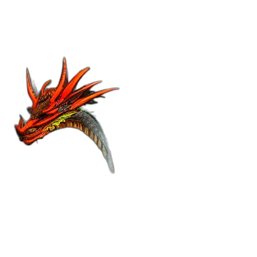 dragon, weapon, staff, creature, 3d render, fantasy art, concept art, pixel art transparent PNG cut-out