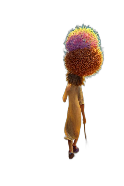 hat, staff, hair, umbrella transparent PNG cut-out
