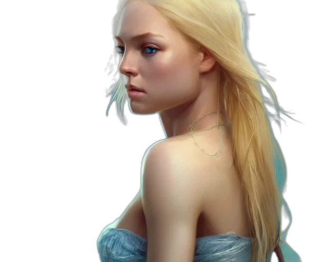 face, jewelry, dress, dragon, fantasy art, photorealistic, concept art, oil painting transparent PNG cut-out