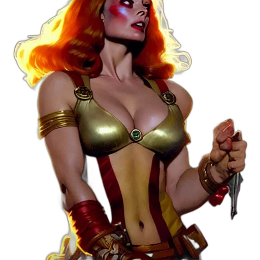 jewelry, staff, comic book art, fantasy art, concept art, pixel art, fire, golden transparent PNG cut-out