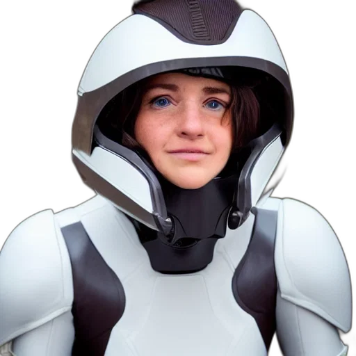 robot, jacket, face, animal transparent PNG cut-out