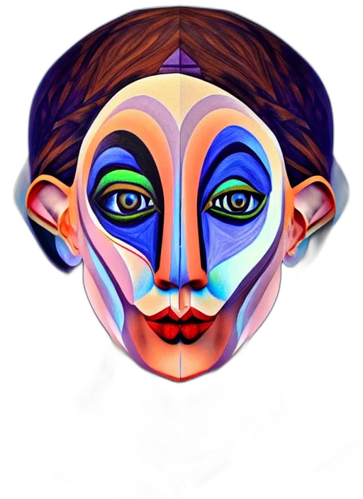 mask, face, jewelry, creature transparent PNG cut-out