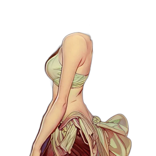 dress, staff, crown, mask, fantasy art, pixel art, concept art, watercolor transparent PNG cut-out