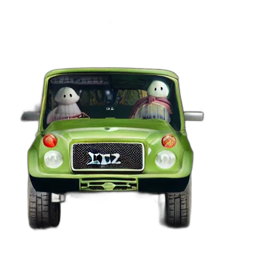 car, animal, 3d render, concept art, photorealistic, cartoon, cj7 transparent PNG cut-out