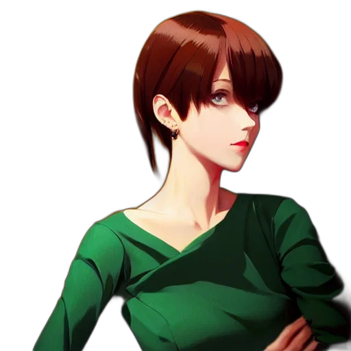 dress, staff, face, jacket transparent PNG cut-out