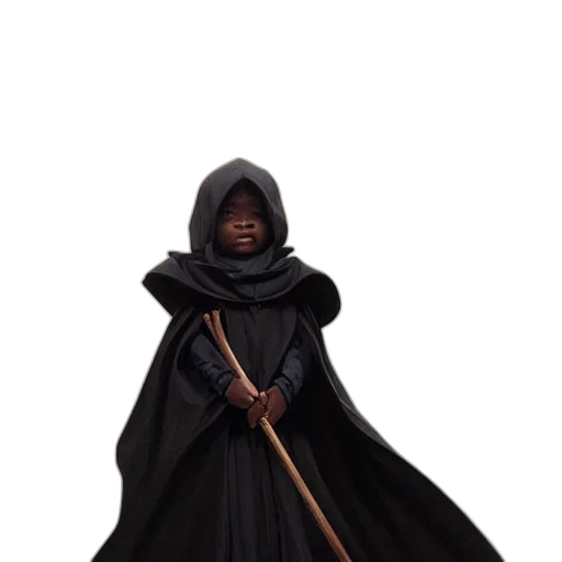 staff, sword, weapon, concept art, 3d render, fantasy art, dark, perfectly transparent PNG cut-out