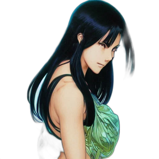 dress, fantasy art, photorealistic, anime transparent PNG cut-out