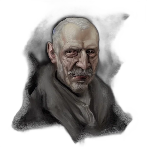 face, staff, mask, creature, concept art, photorealistic, fantasy art, watercolor transparent PNG cut-out