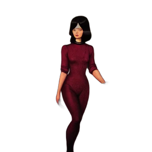 dress, concept art, 3d render, cartoon transparent PNG cut-out