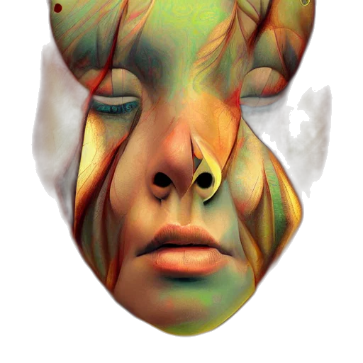 mask, face, creature, jewelry transparent PNG cut-out