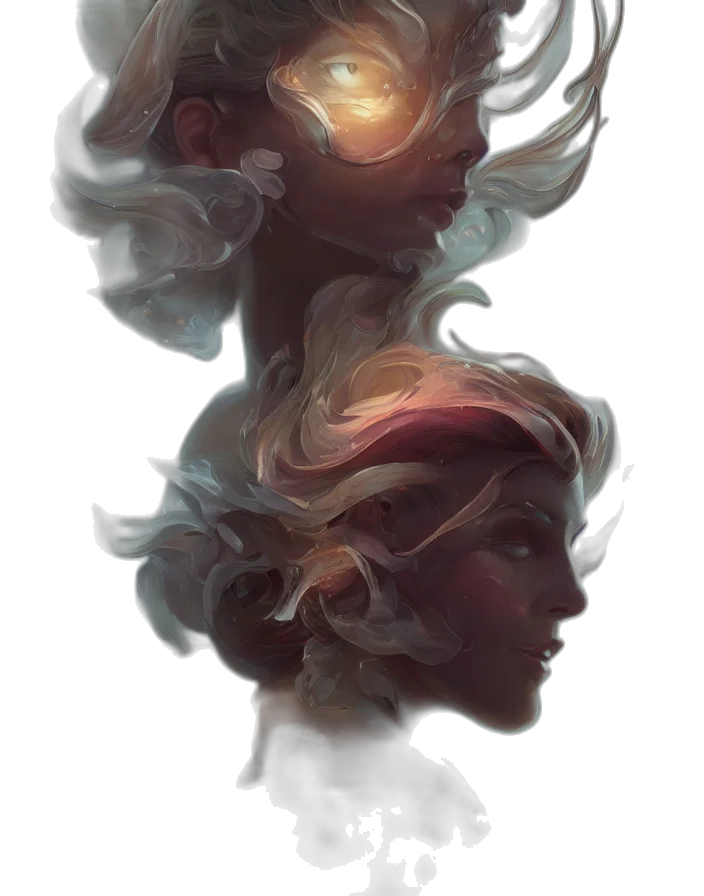 mask, face, crown, hair transparent PNG cut-out
