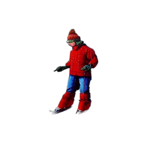jacket, creature, animal, staff, 3d render, concept art, pixel art, snow transparent PNG cut-out