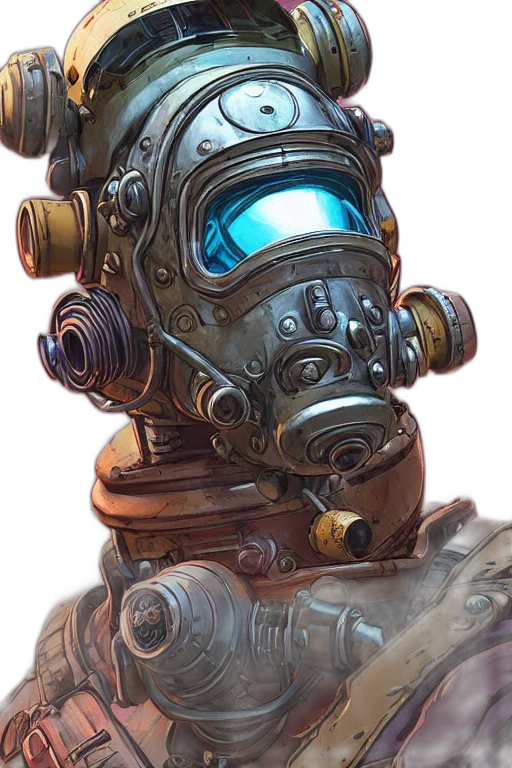 robot, mask, face, weapon transparent PNG cut-out
