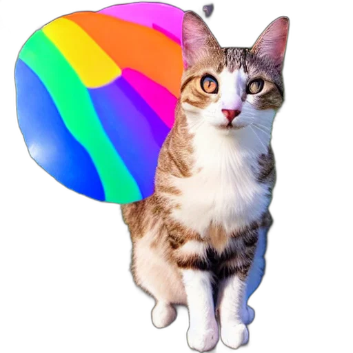 umbrella, hat, animal, staff, pixel art, vaporwave, photorealistic, concept art transparent PNG cut-out